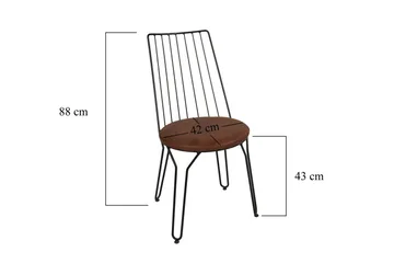 Bruveri Spisestol - Svart - Møbler - Stoler & lenestoler - Spisestuestoler & kjøkkenstoler