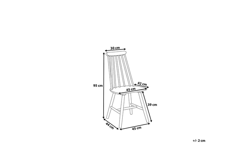 Burbank Stol 2-pk - Svart - Møbler - Stoler & lenestoler - Spisestuestoler & kjøkkenstoler