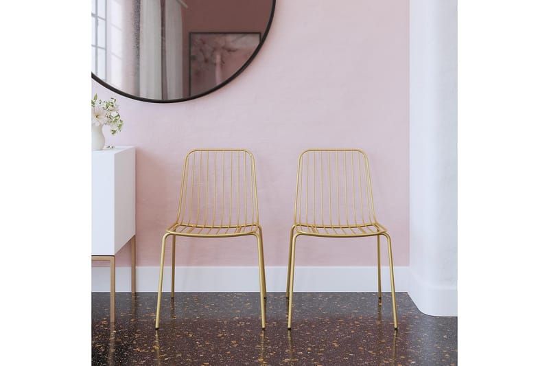 Caden Spisestol Gull - Dorel Home - Møbler - Stoler & lenestoler - Spisestuestoler & kjøkkenstoler