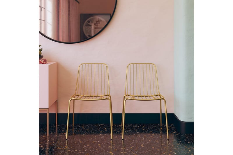 Caden Spisestol Gull - Dorel Home - Møbler - Stoler & lenestoler - Spisestuestoler & kjøkkenstoler