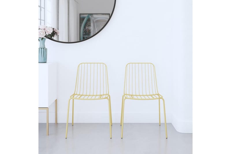 Caden Spisestol Gull - Dorel Home - Møbler - Stoler & lenestoler - Spisestuestoler & kjøkkenstoler