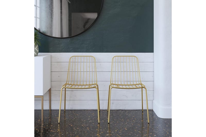 Caden Spisestol Gull - Dorel Home - Møbler - Stoler & lenestoler - Spisestuestoler & kjøkkenstoler