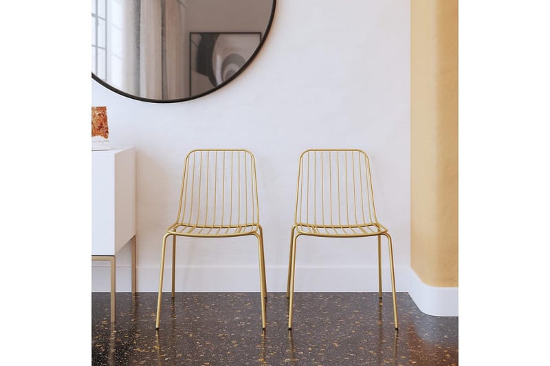 Caden Spisestol Gull - Dorel Home - Møbler - Stoler & lenestoler - Spisestuestoler & kjøkkenstoler