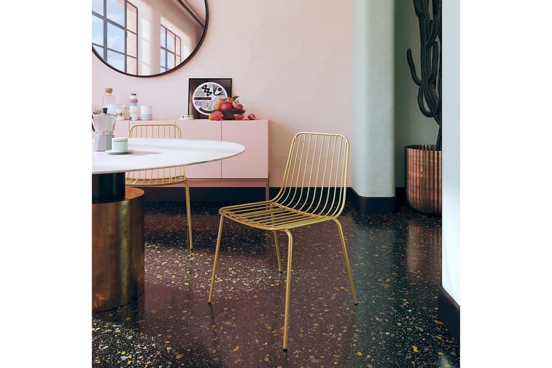 Caden Spisestol Gull - Dorel Home - Møbler - Stoler & lenestoler - Spisestuestoler & kjøkkenstoler