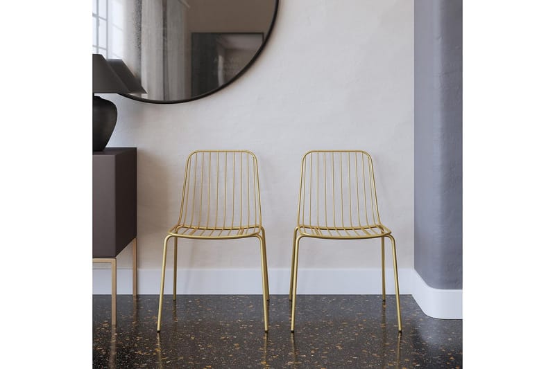 Caden Spisestol Gull - Dorel Home - Møbler - Stoler & lenestoler - Spisestuestoler & kjøkkenstoler