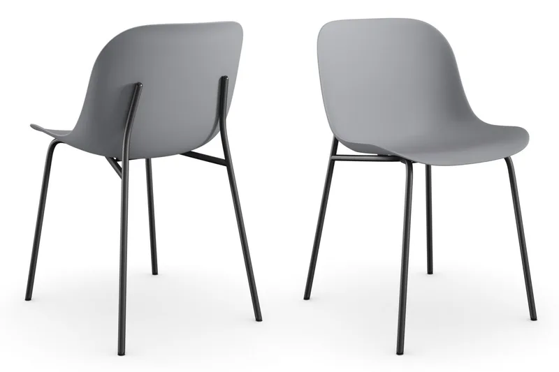 Cesareo Spisestol, Grå/Svart