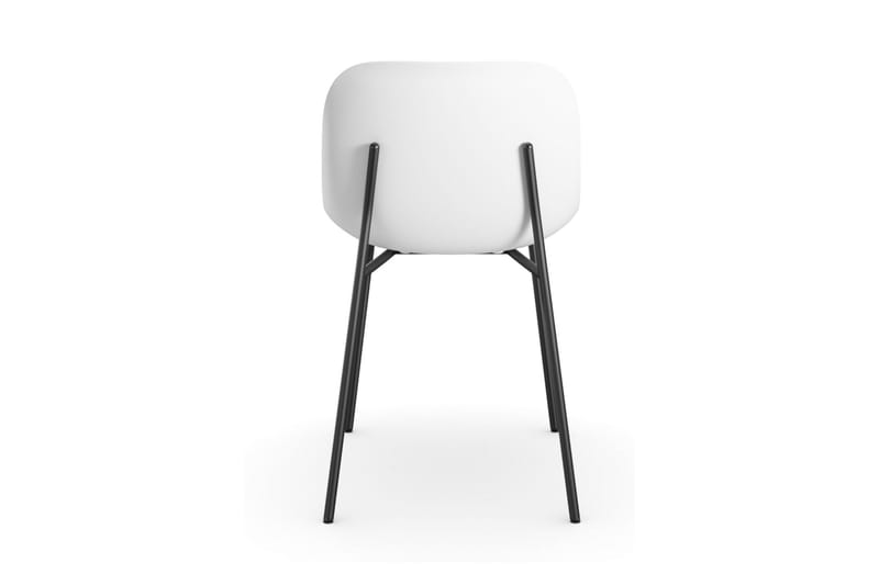 Cesareo Spisestol - Hvit/Svart - Møbler - Stoler & lenestoler - Spisestuestoler & kjøkkenstoler