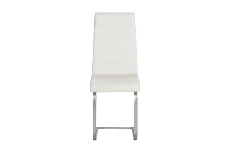 Cibus Spisestol Kunstlær - Hvit/Krom - Møbler - Stoler & lenestoler - Spisestuestoler & kjøkkenstoler