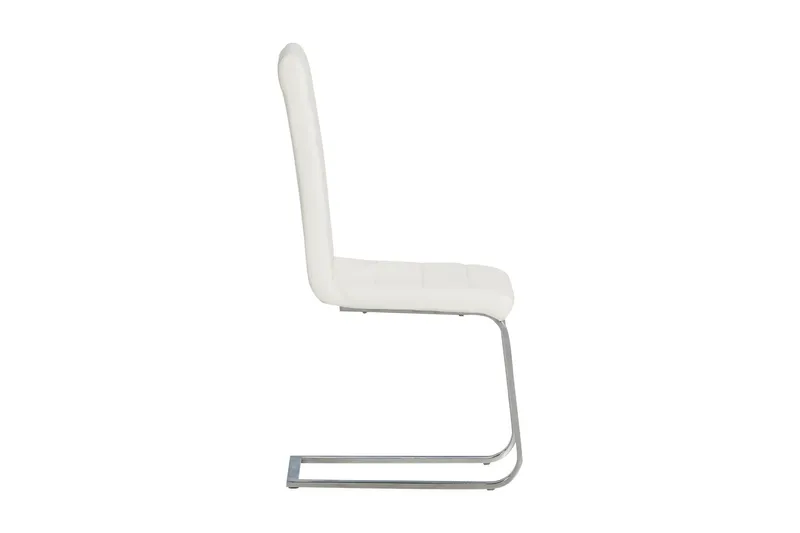 Cibus Spisestol Kunstlær - Hvit/Krom - Møbler - Stoler & lenestoler - Spisestuestoler & kjøkkenstoler