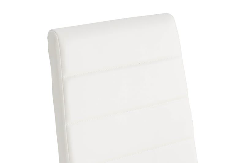 Cibus Spisestol Kunstlær - Hvit/Krom - Møbler - Stoler & lenestoler - Spisestuestoler & kjøkkenstoler