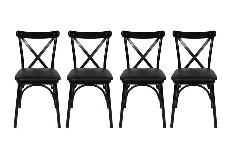 Cielieucel Spisestol 4-pk - Svart - Møbler - Stoler & lenestoler - Spisestuestoler & kjøkkenstoler