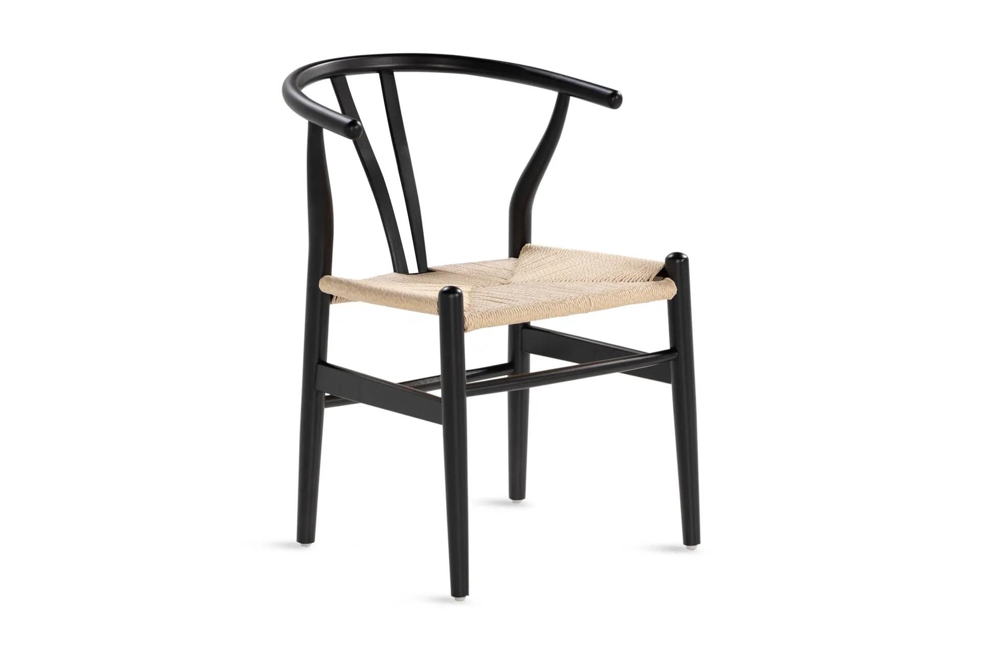 Dastoori Spisestol med Armlener - Svart / Natur / Beige
