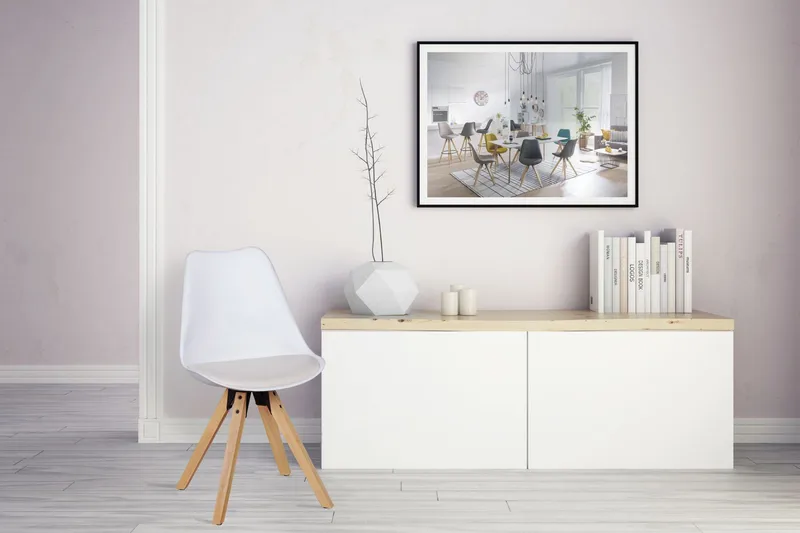 Dedhia Spisestol 2-pk - Hvit - Møbler - Stoler & lenestoler - Spisestuestoler & kjøkkenstoler