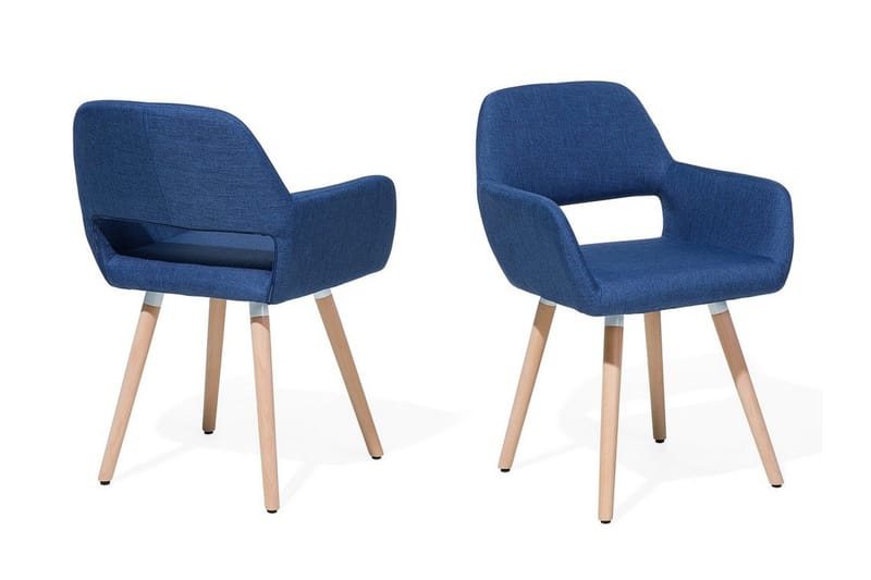 Devlen Stol 2-pk - Blå - Møbler - Stoler & lenestoler - Spisestuestoler & kjøkkenstoler