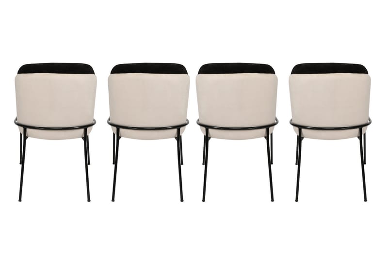 Dorellez Spisestol 4-pk - Svart - Møbler - Stoler & lenestoler - Spisestuestoler & kjøkkenstoler