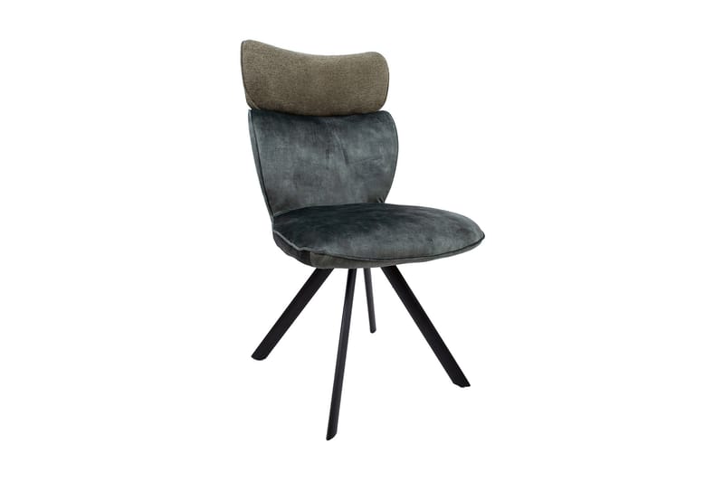 Eddy Chair Grønn Velvet - Møbler - Stoler & lenestoler - Spisestuestoler & kjøkkenstoler
