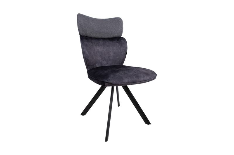 Eddy Chair Mørkegrå fløyel - Møbler - Stoler & lenestoler - Spisestuestoler & kjøkkenstoler