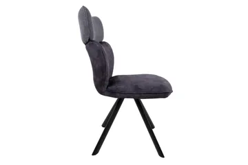 Eddy Chair Mørkegrå fløyel - Møbler - Stoler & lenestoler - Spisestuestoler & kjøkkenstoler
