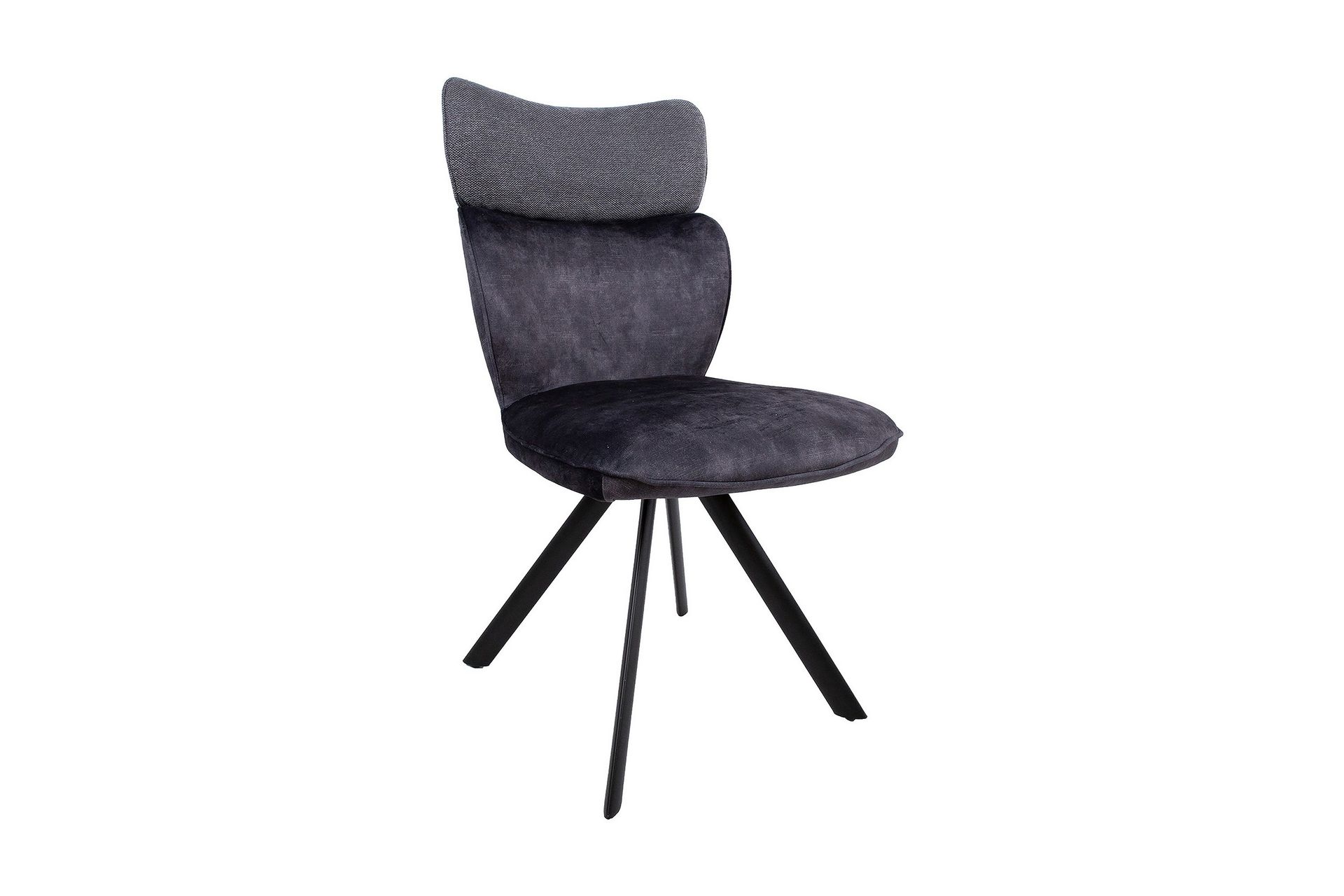 Eddy Chair Mørkegrå fløyel -