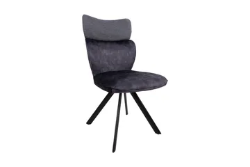 Eddy Chair Mørkegrå fløyel - Møbler - Stoler & lenestoler - Spisestuestoler & kjøkkenstoler