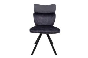 Eddy Chair Mørkegrå fløyel - Møbler - Stoler & lenestoler - Spisestuestoler & kjøkkenstoler