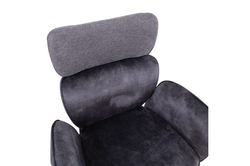Eddy Stol med armlener Mørkegrå fløyel - Møbler - Stoler & lenestoler - Spisestuestoler & kjøkkenstoler