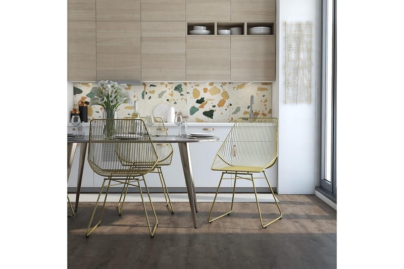 Ellis Spisestol Gull - CosmoLiving - Møbler - Stoler & lenestoler - Spisestuestoler & kjøkkenstoler