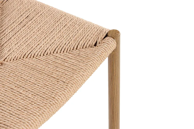 Elysia Spisestol med Armlener - Tre / Stål / Natur - Møbler - Stoler & lenestoler - Spisestuestoler & kjøkkenstoler