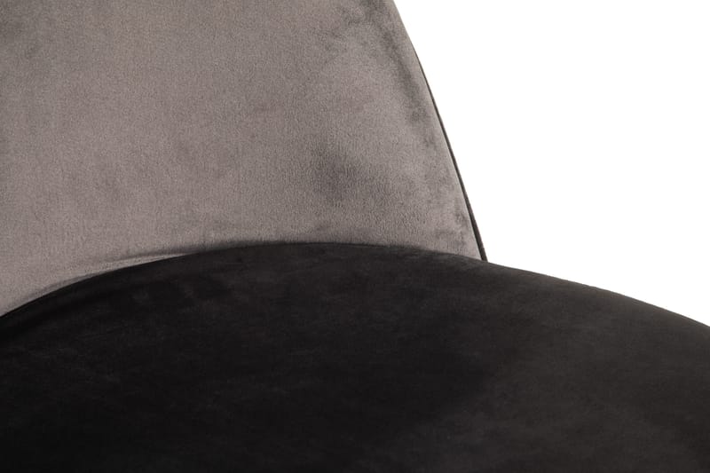 Felipe Spisestol Fløyel - Grå/Gull - Møbler - Stoler & lenestoler - Spisestuestoler & kjøkkenstoler