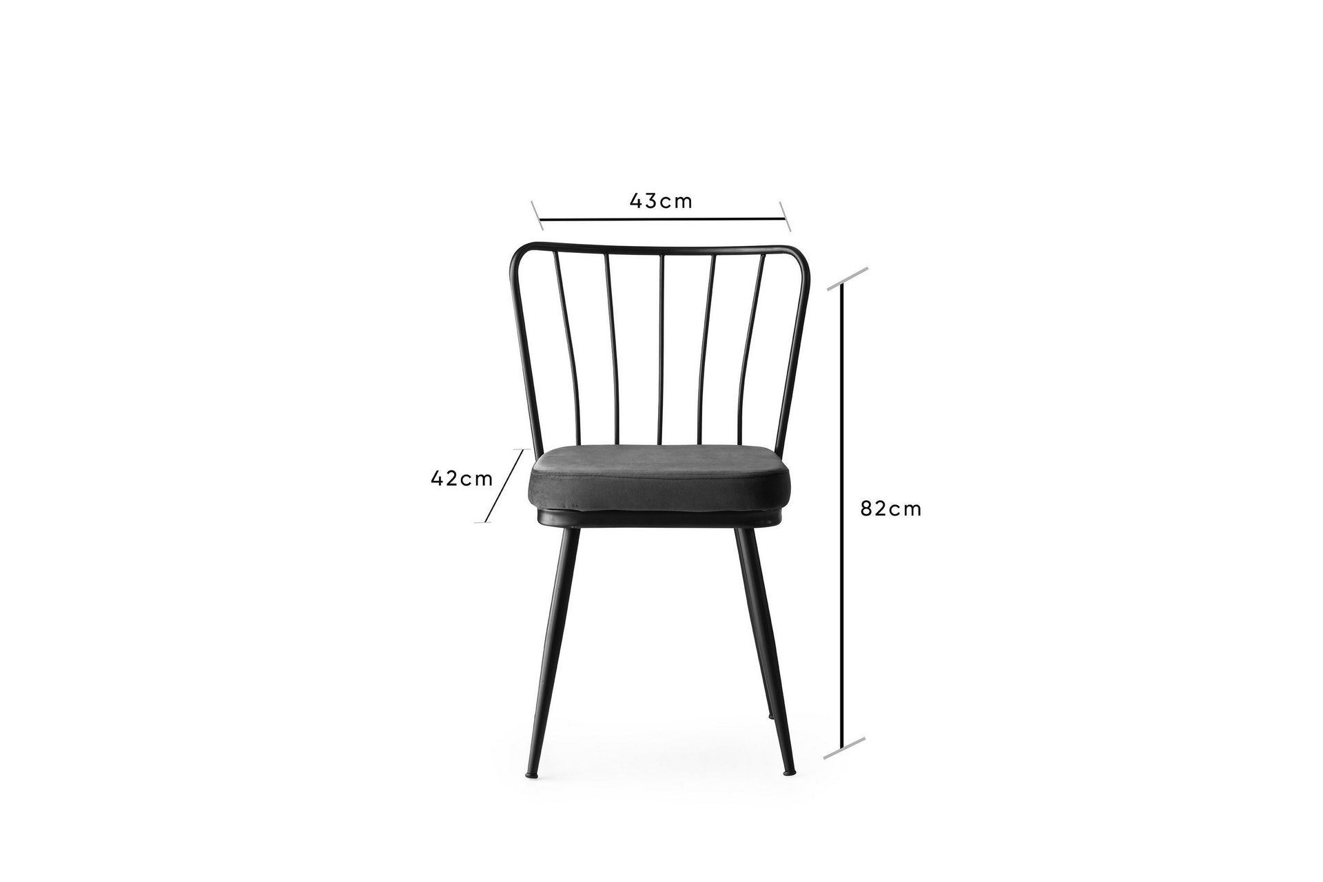 Geeknoll Spisestol 4-pk - Svart - Møbler - Stoler & lenestoler - Spisestuestoler & kjøkkenstoler