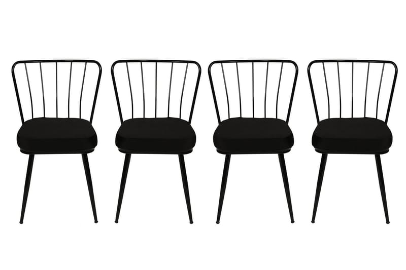 Geeknoll Spisestol 4-pk - Svart - Møbler - Stoler & lenestoler - Spisestuestoler & kjøkkenstoler