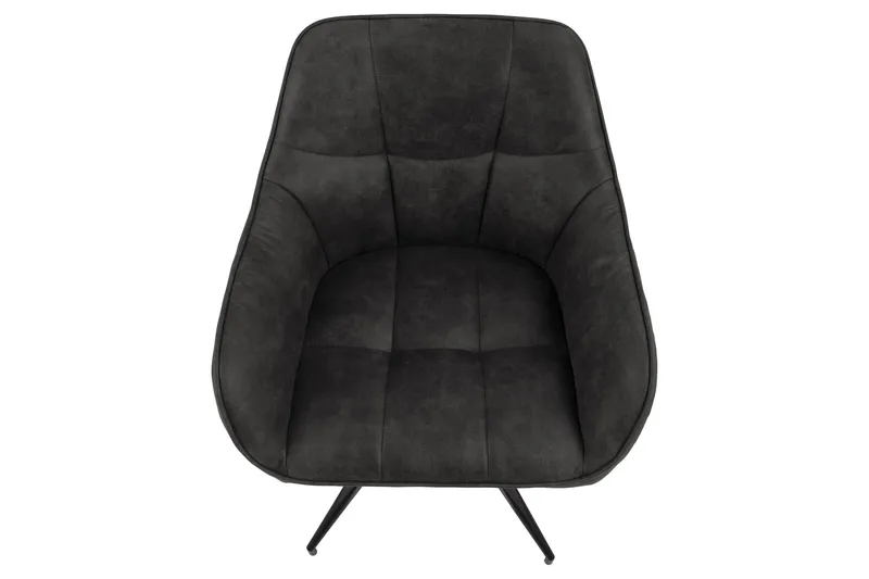 Harford Karmstol Eddekoppben - Mørkegrå/Matt Svart - Møbler - Stoler & lenestoler - Spisestuestoler & kjøkkenstoler