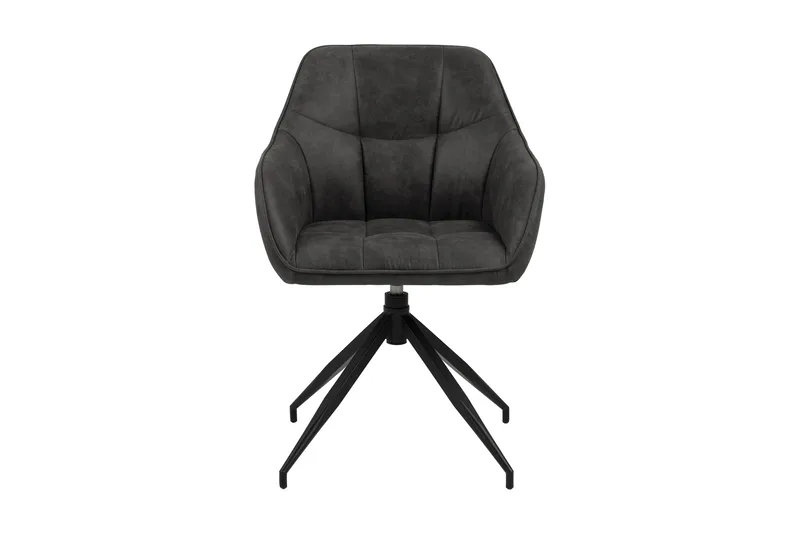 Harford Karmstol Eddekoppben - Mørkegrå/Matt Svart - Møbler - Stoler & lenestoler - Spisestuestoler & kjøkkenstoler