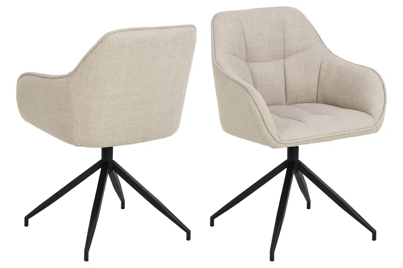 Harford Karmstol - Lysebeige - Møbler - Stoler & lenestoler - Spisestuestoler & kjøkkenstoler