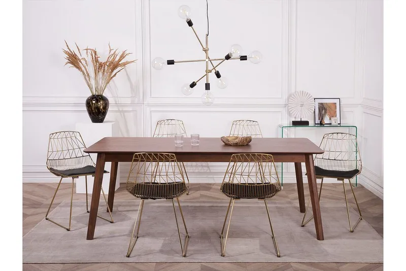 Harlan Stol 2-pk - Gull - Møbler - Stoler & lenestoler - Spisestuestoler & kjøkkenstoler