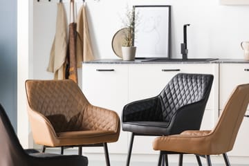 Hennebyn Spisestol - Svart/Svart - Møbler - Stoler & lenestoler - Spisestuestoler & kjøkkenstoler