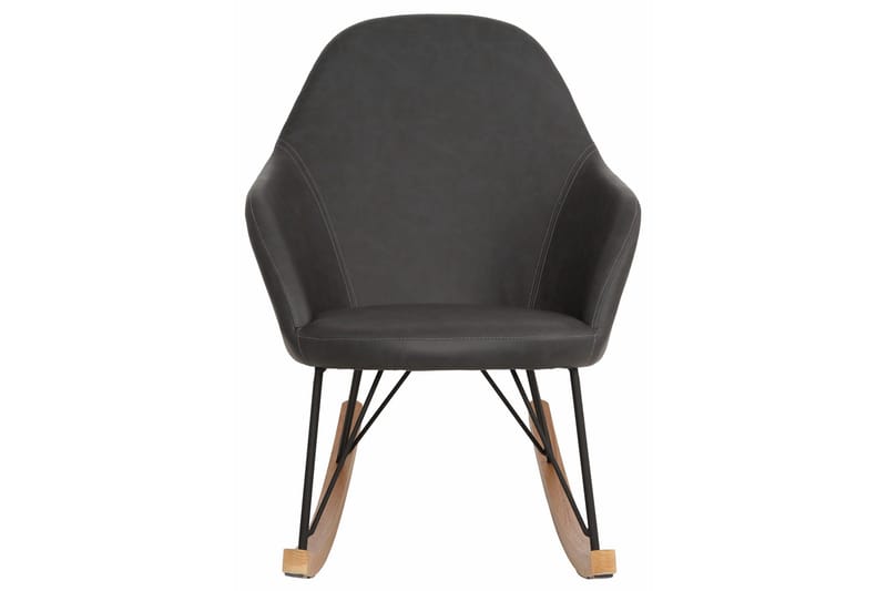 Hetton Gyngestol Kunstlær - Grå - Møbler - Stoler & lenestoler - Gyngestoler