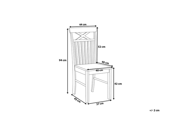 Houston Stol 2-pk - Tre / Natur - Møbler - Stoler & lenestoler - Spisestuestoler & kjøkkenstoler
