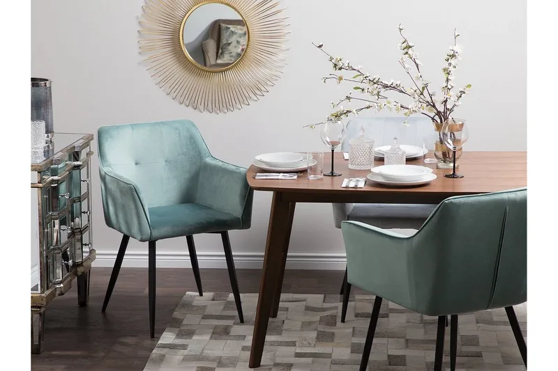 Jasmine Stol 2-pk - Grønn - Møbler - Stoler & lenestoler - Spisestuestoler & kjøkkenstoler