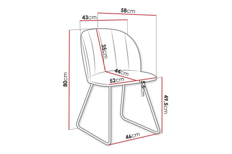 Kintore Spisestol - Svart - Møbler - Stoler & lenestoler - Spisestuestoler & kjøkkenstoler