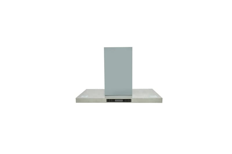Kjøkkenvifte fritthengende med LCD-skjerm - Silver - Spisestuestoler & kjøkkenstoler