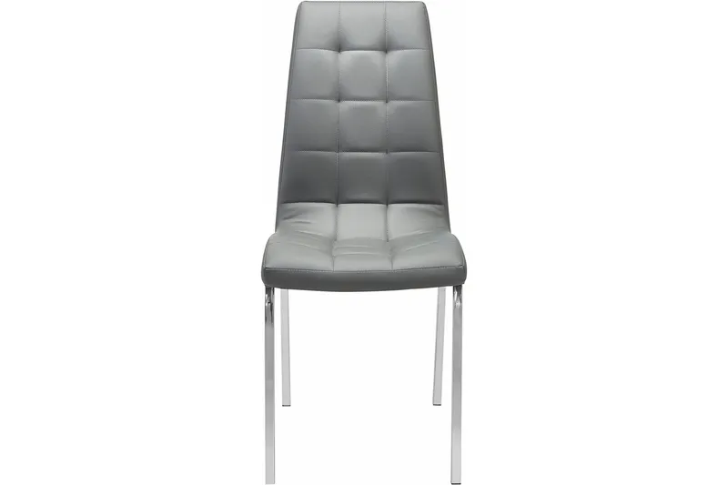 Laima Spisestol Kunstlær 2-pk - Grå - Møbler - Stoler & lenestoler - Spisestuestoler & kjøkkenstoler