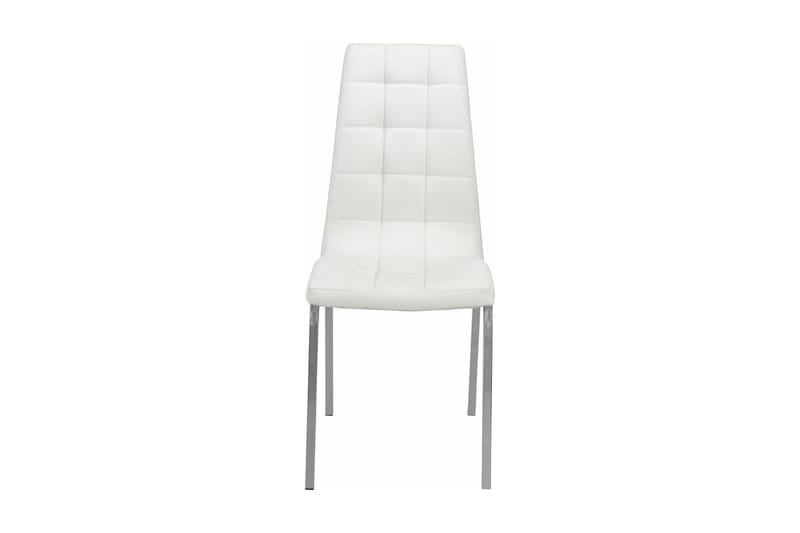 Laima Spisestol Kunstlær 2-pk - Hvit - Møbler - Stoler & lenestoler - Spisestuestoler & kjøkkenstoler
