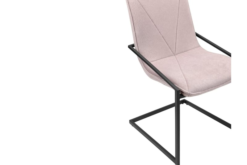 Lamallola Spisestol - Sølv/Svart - Møbler - Stoler & lenestoler - Spisestuestoler & kjøkkenstoler