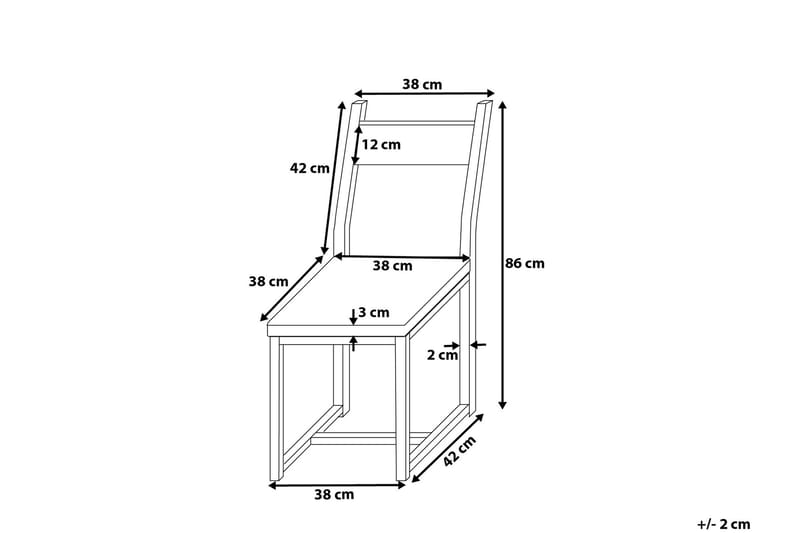 Laredo Stol 2-pk - Tre / Natur - Møbler - Stoler & lenestoler - Spisestuestoler & kjøkkenstoler