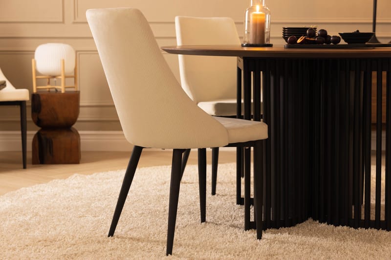 Leone Spisestol - Svart/Beige - Møbler - Stoler & lenestoler - Spisestuestoler & kjøkkenstoler