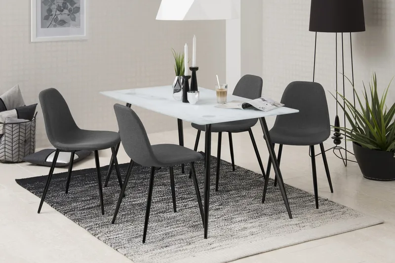 Lilyra Kjøkkenstol - Mørkegrå/Svart - Møbler - Stoler & lenestoler - Spisestuestoler & kjøkkenstoler