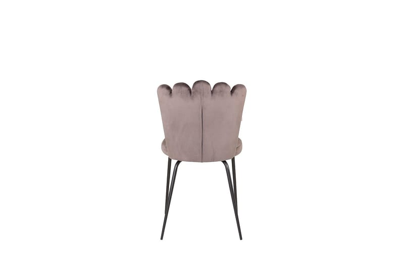 Limhamn Karmstol Fløyel - Grå - Møbler - Stoler & lenestoler - Spisestuestoler & kjøkkenstoler