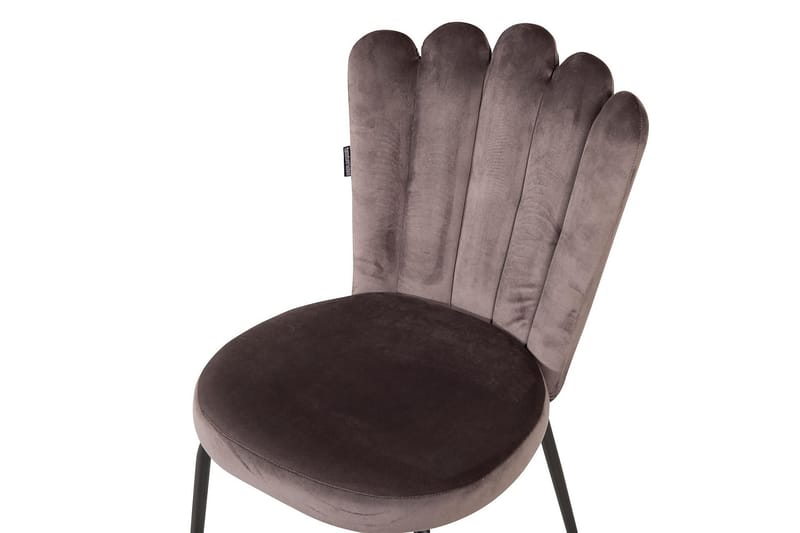 Limhamn Karmstol Fløyel - Grå - Møbler - Stoler & lenestoler - Spisestuestoler & kjøkkenstoler