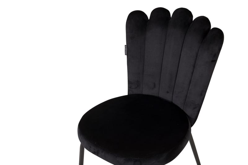 Limhamn Karmstol Fløyel - Svart - Møbler - Stoler & lenestoler - Spisestuestoler & kjøkkenstoler